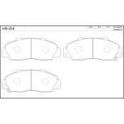Колодки тормозные jFBK дисковые, арт. HN-254