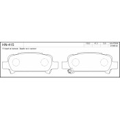 Колодки тормозные jFBK дисковые, арт. HN-415