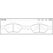 Колодки тормозные jFBK дисковые, арт. HN-495