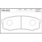 Колодки тормозные jFBK дисковые, арт. HN-243