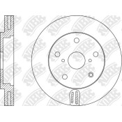 Диск тормозной NiBK, арт. RN1578