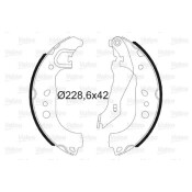 Колодки тормозные барабанные Valeo, комплект на ось (4 шт), арт. 564192