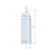 Пыльник рулевой рейки Motorherz, арт. RDZ0030MG
