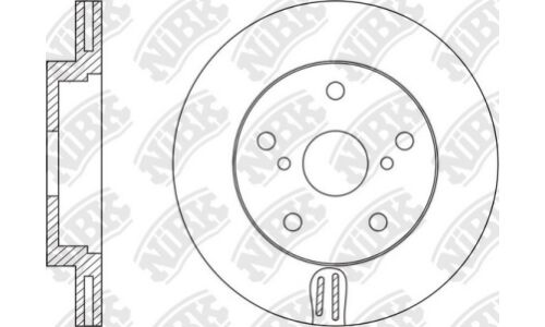 Диск тормозной NiBK, арт. RN1576