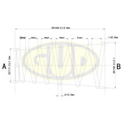 Пружина подвески | зад GUD, арт. GCS237214