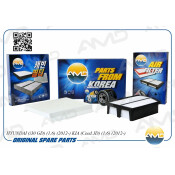 Комплект фильтров для ТО AMD, для Hyundai i30 GD, Kia Ceed JD (масляный 2630035530, воздушный 281133X000, салонный 971332H000), арт. AMD.SETF75