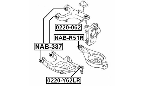 Опора шаровая Febest, арт. 0220-062