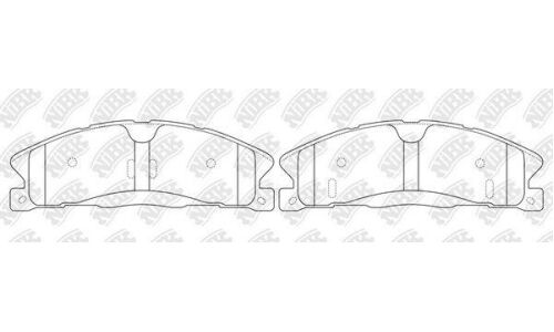 Колодки тормозные NiBK дисковые, арт. PN0623