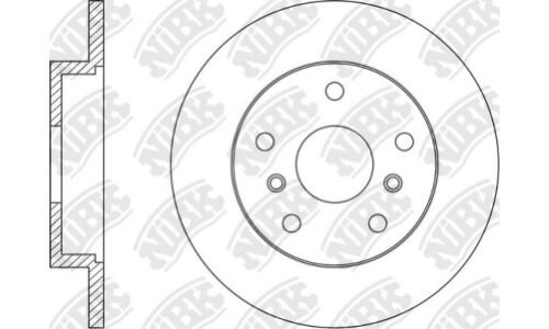 Диск тормозной NiBK, арт. RN1570