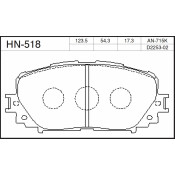 Колодки тормозные jFBK дисковые, арт. HN-518