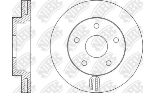Диск тормозной NiBK, арт. RN1584