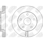 Диск тормозной NiBK, арт. RN1585