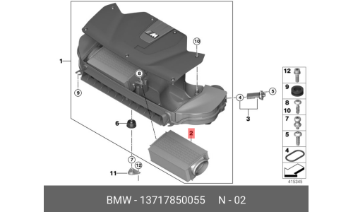 Фильтр воздушный BMW, арт. 13 71 7 850 055