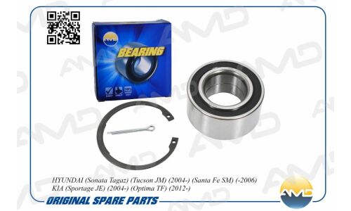 Подшипник ступицы (без магнит. кольца ABS) | перед прав/лев AMD, арт. AMD.GH045030