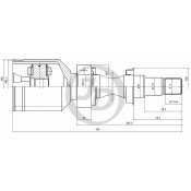 ШРУС внутренний | перед JD, арт. JCN0207