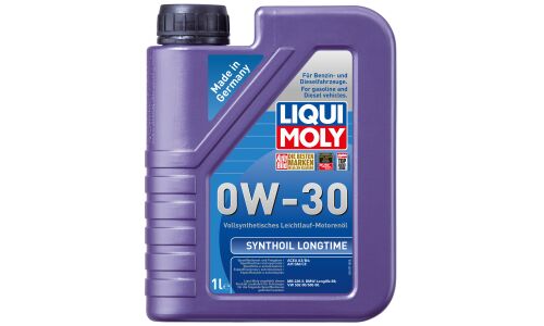 Масло моторное Liqui Moly Synthoil Longtime 0w30 синтетическое, API SM, ACEA A3/B4, универсальное, 1л, арт. 8976