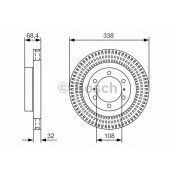 Диск тормозной Bosch, арт. 0 986 479 A65 Диск тормозной Bosch, арт. 0 986 479 A65