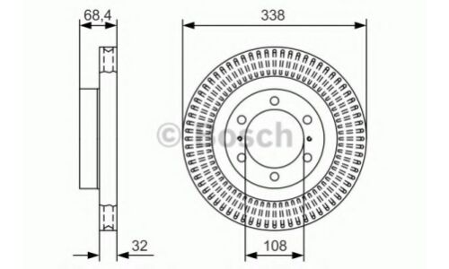 Диск тормозной Bosch, арт. 0 986 479 A65