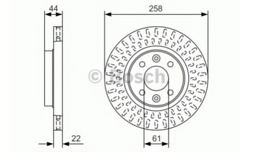 Диск тормозной | перед Bosch, арт. 0 986 479 A86
