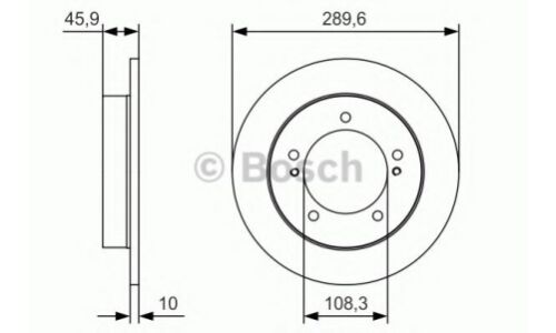 Диск тормозной Bosch, арт. 0 986 479 B09