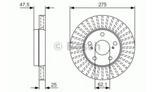 Диск тормозной Bosch, арт. 0 986 479 U79