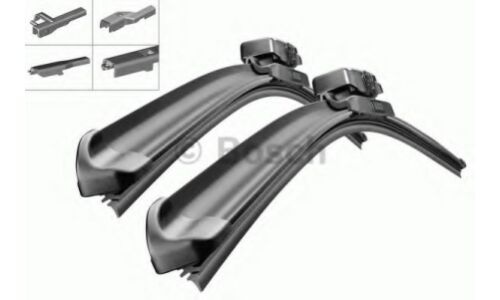 Щетки стеклоочистителя Bosch Aerotwin Multi-Clip 700мм (28") бескаркасные, всесезонные, со спойлером, крепление Push Button, Pinch Tab, Side Pin, Top lock, комплект 2 шт, арт. 3 397 014 121