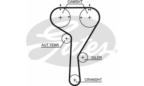 Ремень ГРМ Gates, арт. 5680XS