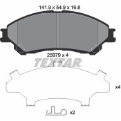 Колодки тормозные дисковые | перед Textar, арт. 2597901