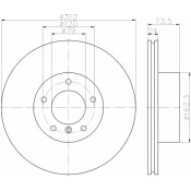 Диск тормозной высокоуглеродистый с покрытием PRO+ | перед прав/лев Textar, арт. 92176105