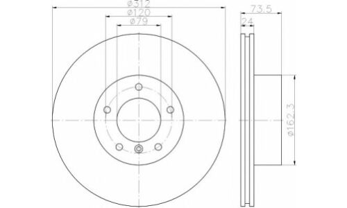 Диск тормозной высокоуглеродистый с покрытием PRO+ | перед прав/лев Textar, арт. 92176105