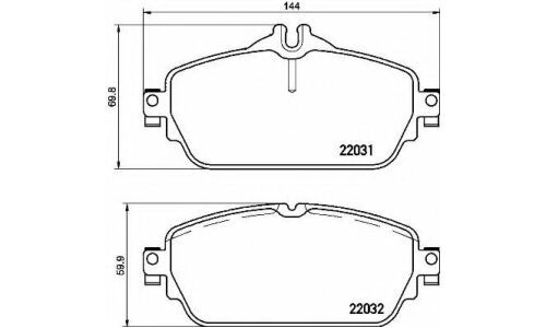 Колодки тормозные Brembo дисковые, арт. P50118