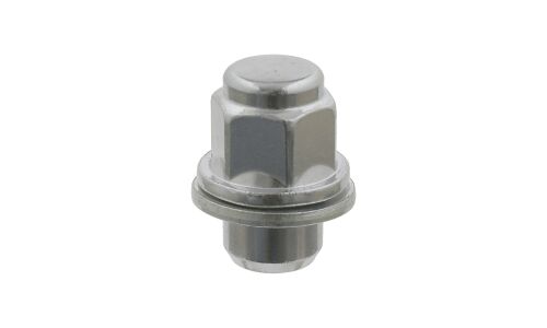 Гайка колесная Febi 46663, закрытая, для кроссоверов Hyundai, KIA, Mazda, Lexus, Mitsubishi, Toyota, M12x1.5(R), длина 37.5мм, под ключ 21мм, 1 шт
