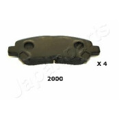 Колодки тормозные дисковые Japan Parts, задние, комплект на ось (4 шт), арт. PP-2000AF