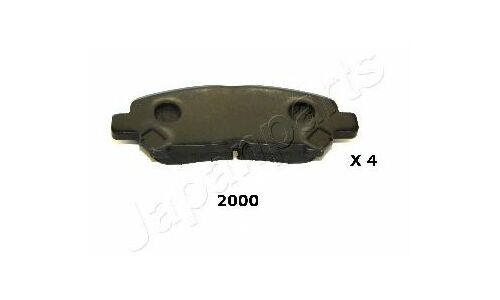 Колодки тормозные дисковые Japan Parts, задние, комплект на ось (4 шт), арт. PP-2000AF