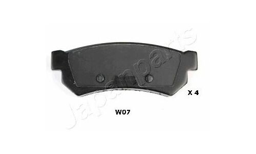 Колодки тормозные дисковые Japan Parts, задние, комплект на ось (4 шт), арт. PP-W07AF