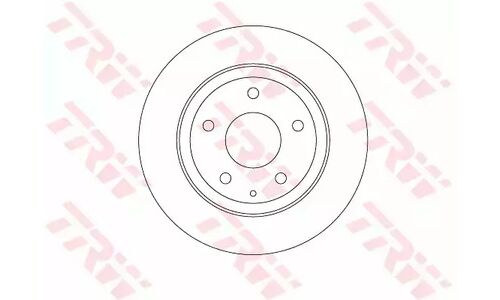 Диск тормозной TRW, задний, арт. DF8115