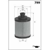 Фильтр масляный вставка MECAFILTER, арт. ELH4468