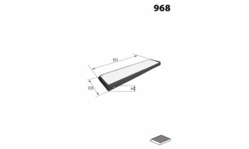 Фильтр салонный Mecafilter, арт. ELR7288