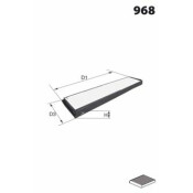 Фильтр салонный Mecafilter, арт. JLR7301