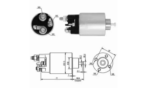 Втягивающее реле стартера Meat&Doria, арт. 46058