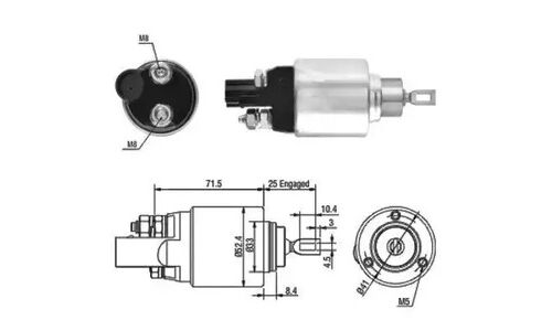 Реле втягивающее Meat&Doria, арт. 46132