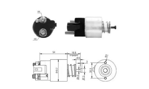 Втягивающее реле стартера Meat&Doria, арт. 46155