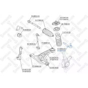 Наконечник рулевой правый Nissan Tiida Stellox, арт. 51-00014-SX