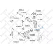 Наконечник рулевой левый Nissan Tiida C Stellox, арт. 51-00018-SX