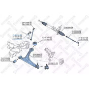 Втулка переднего стабилизатора Stellox, для Audi A3, арт. 79-00536-SX