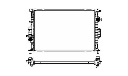 Радиатор охлаждения двигателя Sakura, арт. 32618501