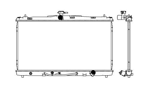 Радиатор охлаждения двигателя Sakura, арт. 34618540