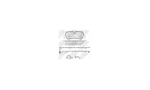 Колодки тормозные дисковые NiBK Original, задние, комплект на ось (4 шт), арт. PN0485W