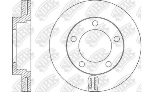 Диск тормозной NiBK, арт. RN1604