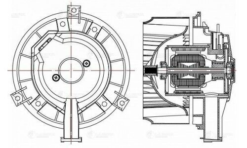Вентилятор отопителя Luzar, арт. LFh 0595